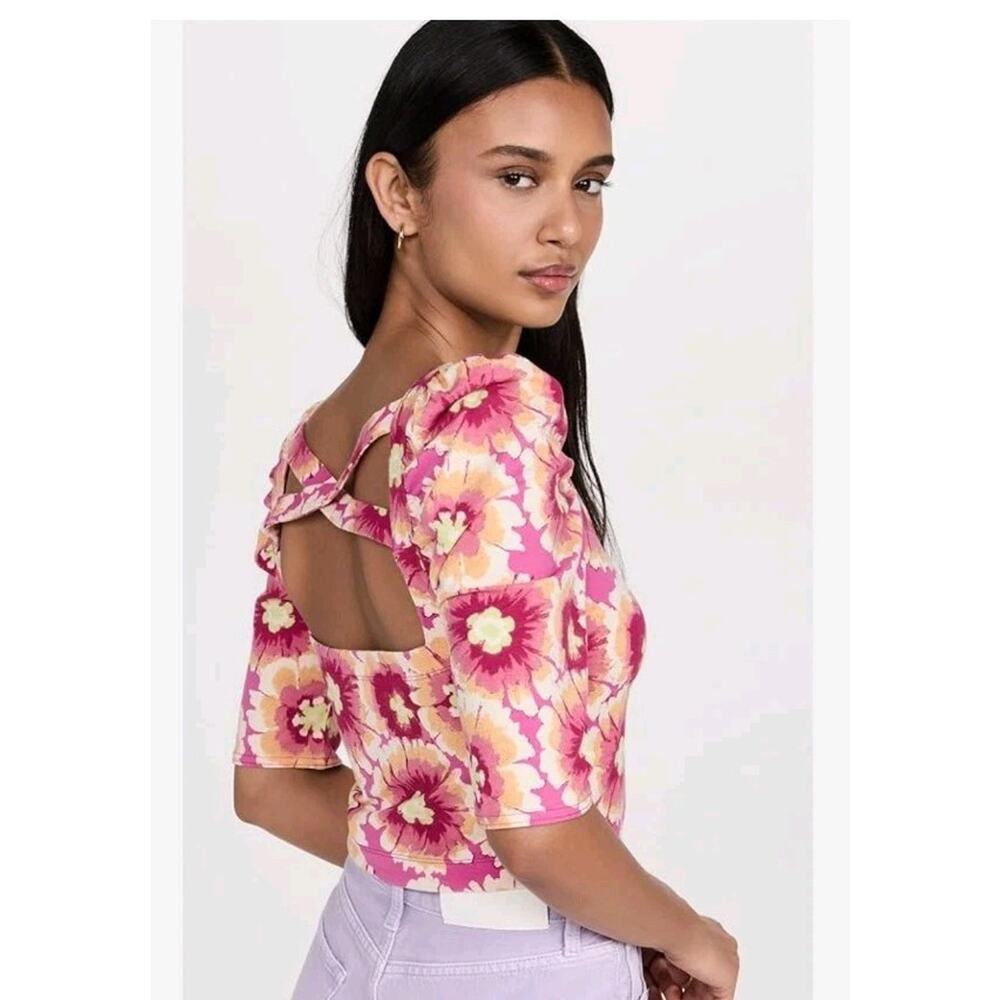 NWT Free People Give Me More Top in Pop Combo Size Medium